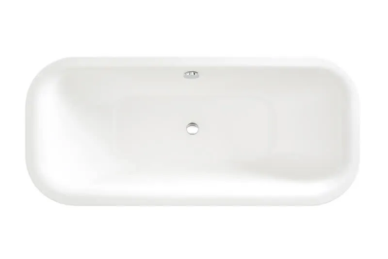 sanibel 4001-Stahl-Badewanne oval A16 1800x800x450mm weiß