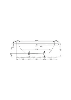 sanibel 4001-Stahl-Badewanne oval A16 1800x800x450mm weiß – Bild 3