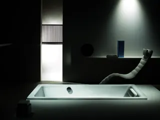 Badewanne PU 180x80x42cm, f. Griffm. more4YOU, weiß, ÜL seitlich ggü.