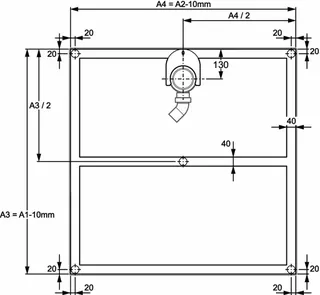 Wannenfussgestell für 800x800 aktiv4YOU, weiß – Bild 2