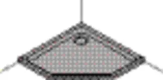 5-Eck-Brausewanne 90x90x2,6 cm aktiv4YOU, rutschhemmend, weiß – Bild 3