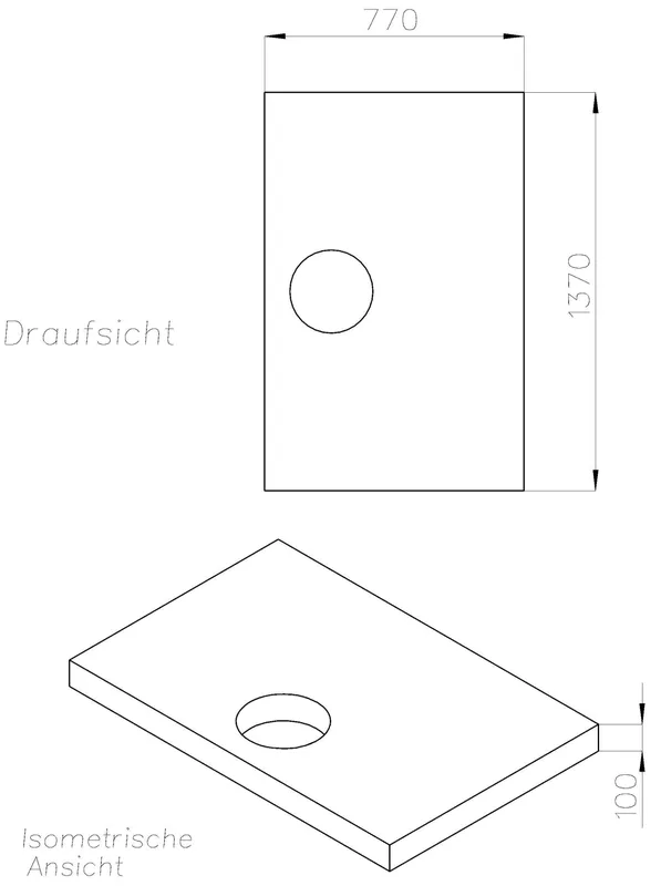 SD Wannenträger für trend4YOU BRW trend4YOU, 140x80x3cm, Trägerhöhe: 100mm