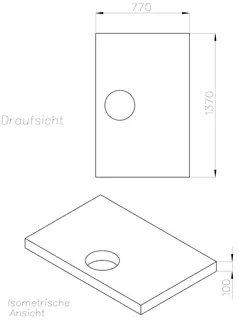 SD Wannenträger für trend4YOU BRW trend4YOU, 140x80x3cm, Trägerhöhe: 100mm