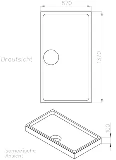 SD Wannenträger für trend4YOU BRW trend4YOU, 140x90x3cm, Trägerhöhe: 100mm