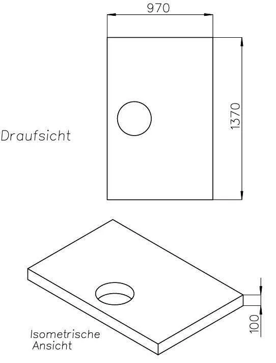 SD Wannenträger für trend4YOU BRW trend4YOU,140x100x3cm, Trägerhöhe: 100mm