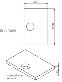 SD Wannenträger für trend4YOU BRW trend4YOU,140x100x3cm, Trägerhöhe: 100mm