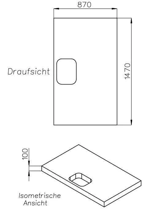 SD Wannenträger für trend4YOU BRW trend4YOU,150x90x3cm, Trägerhöhe: 100mm