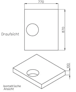 SD Wannenträger für trend4YOU BRW trend4YOU,90x80x3cm, Trägerhöhe: 100mm