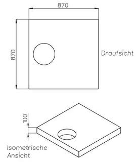 SD Wannenträger für trend4YOU BRW trend4YOU,90x90x3cm, Trägerhöhe: 100mm