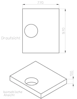 SD Wannenträger für trend4YOU BRW trend4YOU,100x80x3cm, Trägerhöhe: 100mm