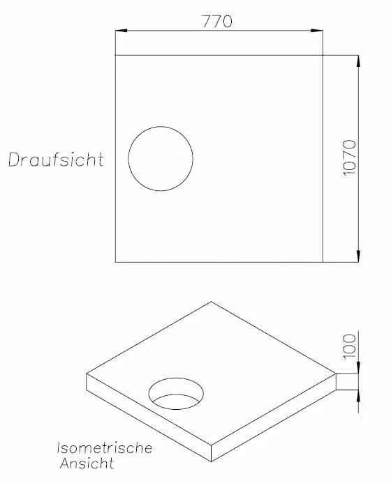 SD Wannenträger für trend4YOU BRW trend4YOU,110x80x3cm, Trägerhöhe: 100mm