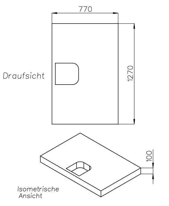 SD Wannenträger für trend4YOU BRW trend4YOU,130x80x3cm, Trägerhöhe: 100mm