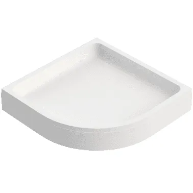 SD Wannentr. f. aktiv4YOU BRW 1/4-Kreis aktiv4YOU, 80x80x2,6cm, Trägerh.: 110mm