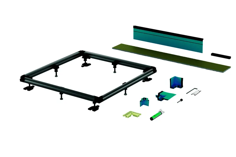Bette ZUB Duschwanne Duschfläche Einbausystem Universal 850x750mm