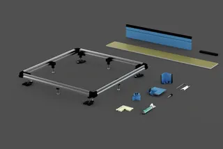 BE ZUB Duschwanne Duschfläche Einbausystem Universal 900x750mm