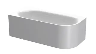 Bette Badewannen Eck Sonderform Lux Oval IV Silhouette Weiß 1750x800x450/575mm – Bild 2
