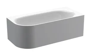 Bette Badewannen Eck Sonderform Lux Oval V Silhouette Weiß 1750x800x450/575mm – Bild 2
