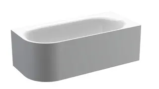 Bette Badewannen Eck Sonderform Lux Oval V Silhouette Weiß 1750x800x450/575mm – Bild 4