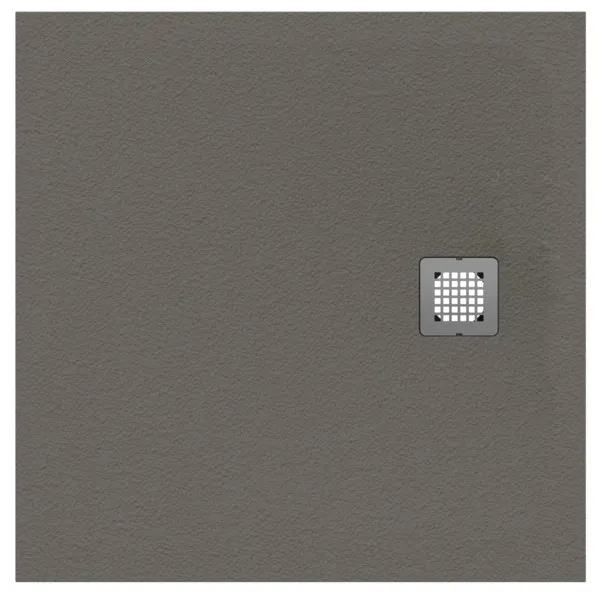Ideal Standard Quadrat-Brausewanne Ultra Flat S 800x800x30mm, Quarzgrau