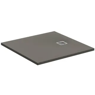 Ideal Standard Quadrat-Brausewanne Ultra Flat S 900x900x30mm, Quarzgrau