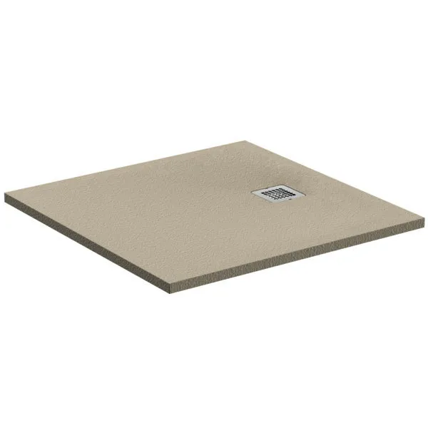 Ideal Standard Quadrat-Brausewanne Ultra Flat S 1000x1000x30mm, Sandstein