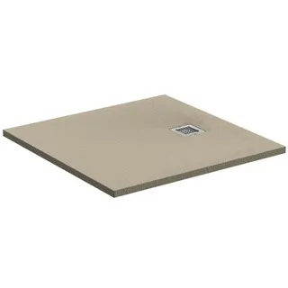 Ideal Standard Quadrat-Brausewanne Ultra Flat S 800x800x30mm, Sandstein