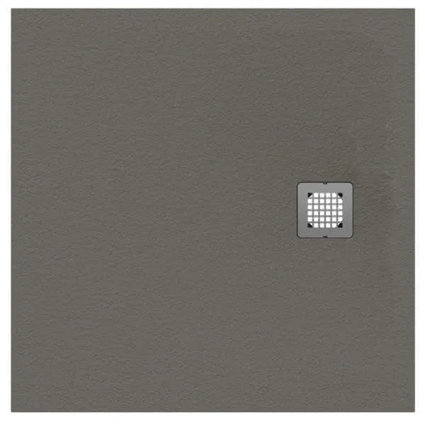 Ideal Standard Quadrat-Brausewanne Ultra Flat S 1000x1000x30mm, Quarzgrau