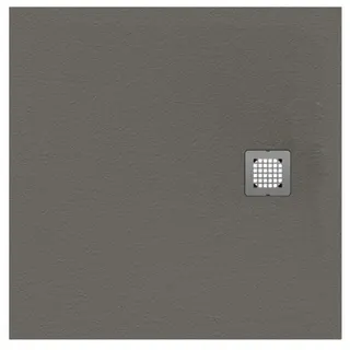 Ideal Standard Quadrat-Brausewanne Ultra Flat S 1000x1000x30mm, Quarzgrau