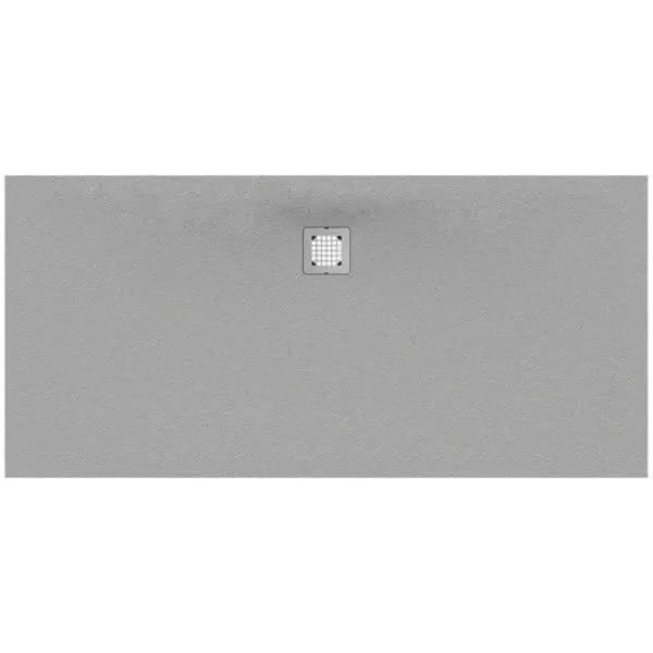 Ideal Standard Rechteck-BRW Ultra Flat S,Abl.mittig, 1700x900x30mm, Carraraweiß