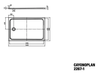 Kaldewei Duschwanne CAYONOPLAN Mod.2267-1,900x1400mm, alpinweiß matt,Secure Plus – Bild 5