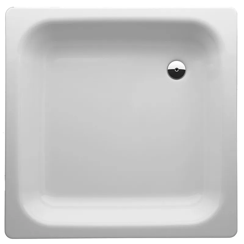 sanibel 1001-Stahl-Duschwanne flach 900x900x150mm weiß