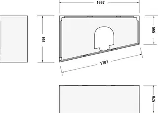 Duravit Paiova Badewanne Tpz 1700x1000 Einbau Rückenschr.1 Links, Weiß – Bild 5