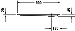 Duravit Starck Slimline Duschwanne, Quadratisch, 900x900x45 mm, Weiß, Sanitä – Bild 5