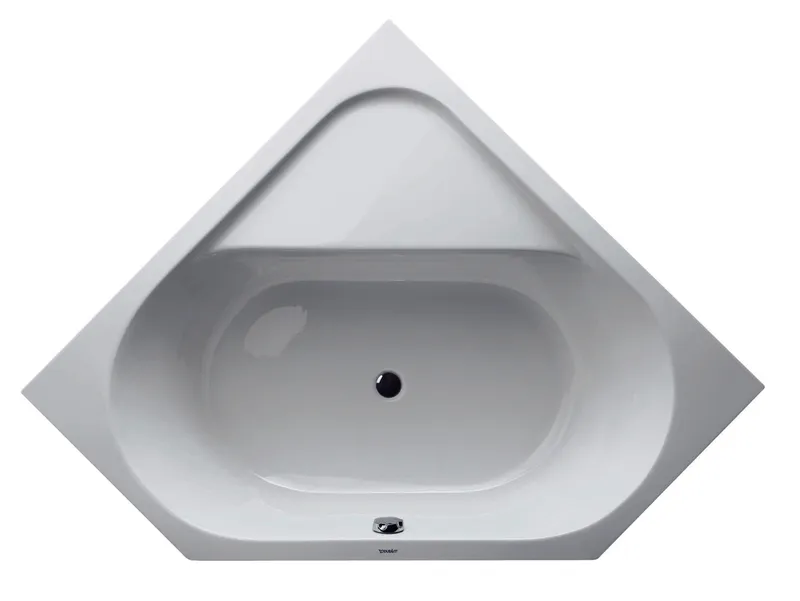 Duravit D-Code Badew. 5Eck 1400x1400 Einbau Rückenschr.2 L/R, Weiß
