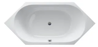 DU D-Code Badew. 6Eck 1900x900 Einbau Rückenschr.2 L/R, Weiß