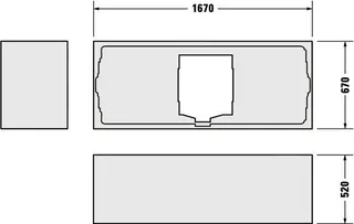 Duravit Wannenträger für 700097 – Bild 2