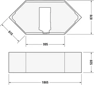 Duravit Wannenträger für 700138 – Bild 2