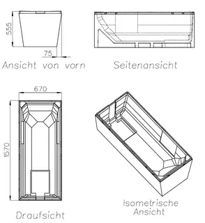 SD Wt Standard (2s) 1600x700 für Bette/Kaldewei/Laufen/Roca – Bild 2