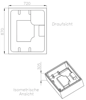 SD Wt Standard flach 750x900x150 – Bild 2