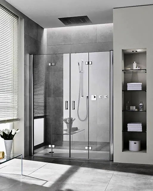 Kermi Pendel-Falttür Diga 2T4 1600x 2000 BV: 1568-1608 SIHG ESG klar Clean