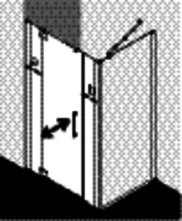 Kermi Pendeltür Pasa XP 1GL 1600x 2000 BV: 1550-1610 SIHG ESG klar Clean – Bild 5