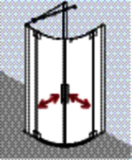 Kermi Viertelkreis Pasa XP P55 0900x 1850 BV: 870-900 SIHG ESG klar – Bild 5