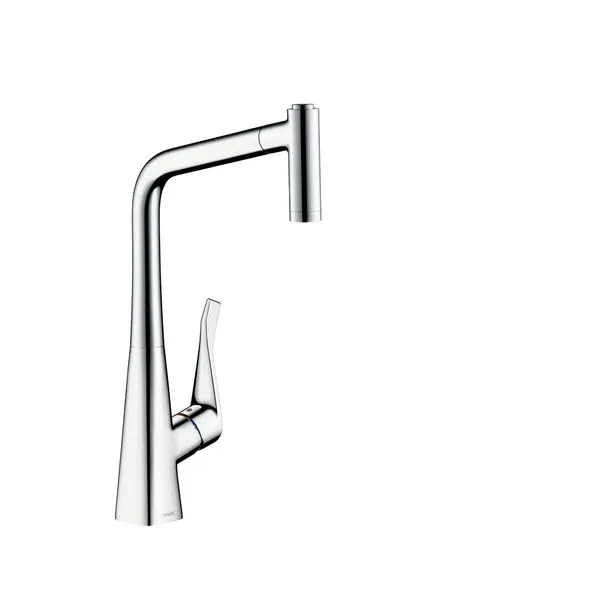 Hansgrohe Metris Spültischmischer chrom mit Ausziehbrause