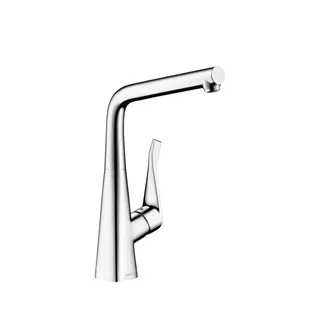 Hansgrohe Metris Spültischmischer mit Schwenkauslauf edelstahl-optik