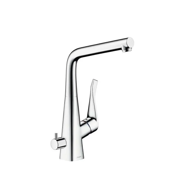 Hansgrohe Metris Spültischmischer mit Geräteabsperrventil chrom