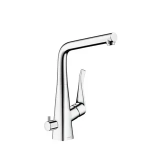 Hansgrohe Metris Spültischmischer mit Geräteabsperrventil chrom