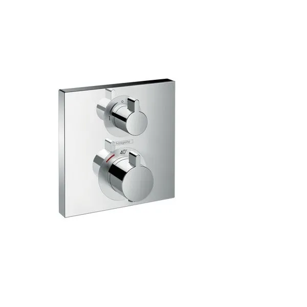 Hansgrohe Thermostat Unterputz Ecostat Square Fertigset 2 Verbraucher chrom