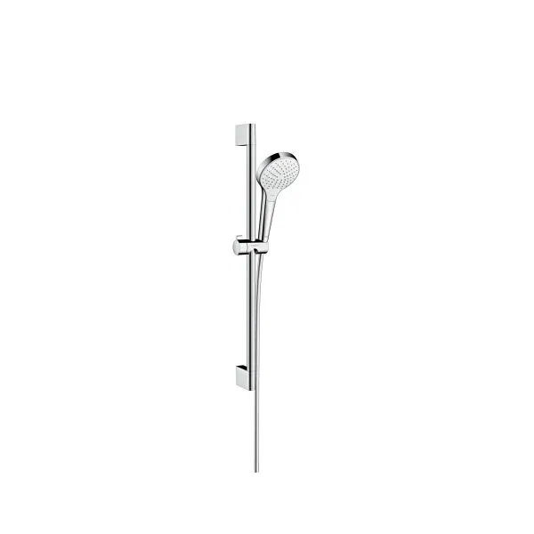 Hansgrohe Brausenset Croma Select S Vario EcoSmart/U'Crometta 650mm weiß/chrom