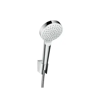 Hansgrohe Brausenset Crometta 1jet/Porter weiß/chrom Brauseschlauch 1250mm