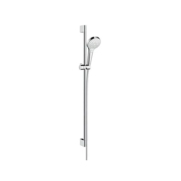 Hansgrohe Croma Select S Brauseset Multi EcoSmart mit Brausestange 90 cm, weiß/chrom